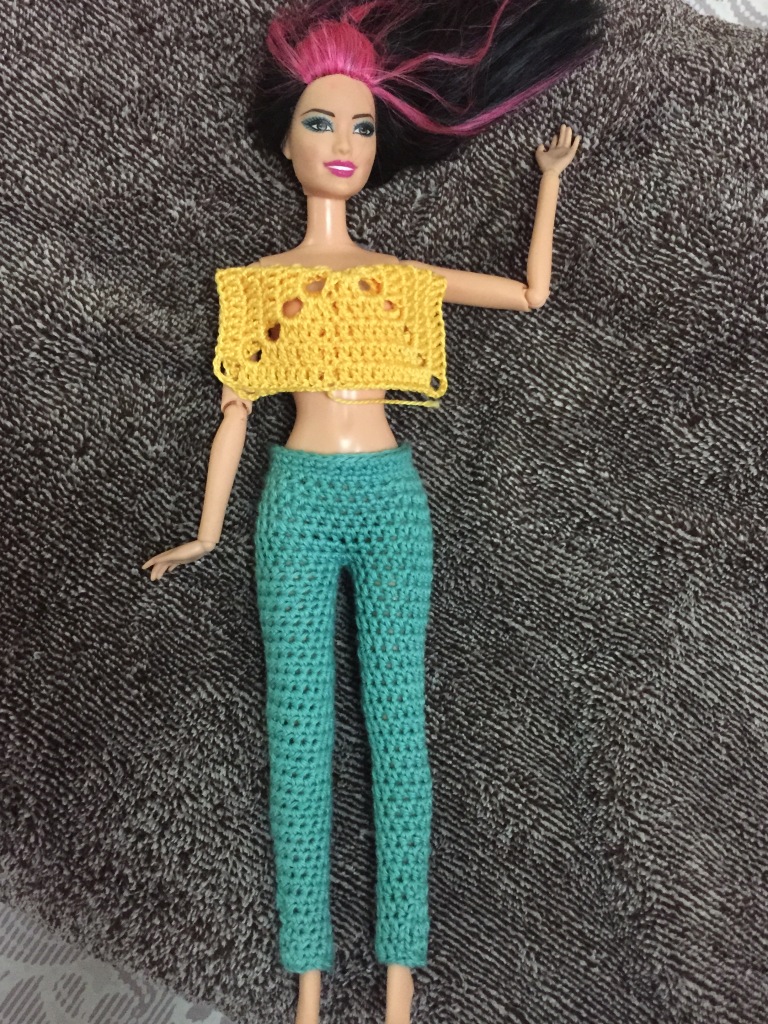 crochet Barbie leggings